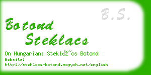 botond steklacs business card